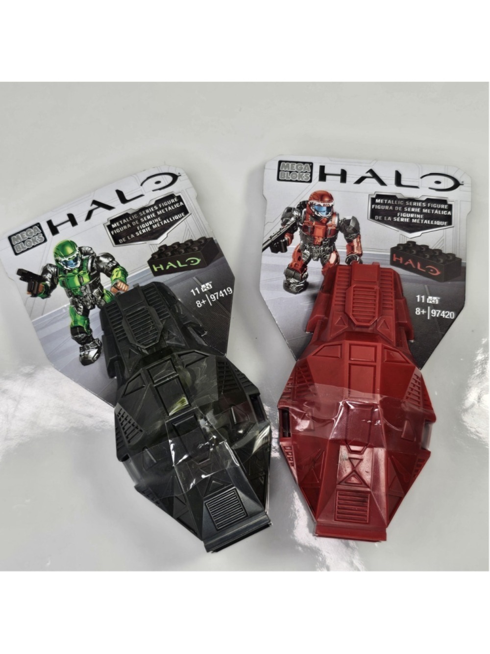 SEALED Mega Bloks Halo Metallic ODST Drop Pods Series Figures 97419 97420 2pcs